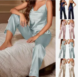 بيجامات نسائية مثيرة من الساتان Sexy women's satin pajamas