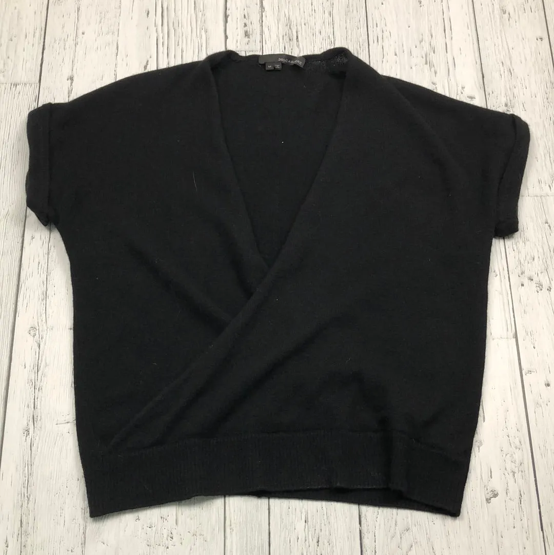 360 cashmere black shirt - Hers M