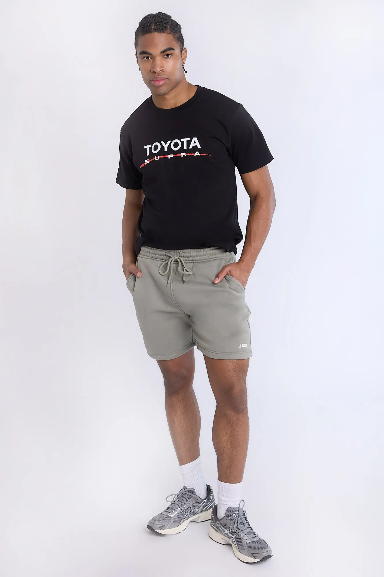 AERO Embroidered Fleece Shorts