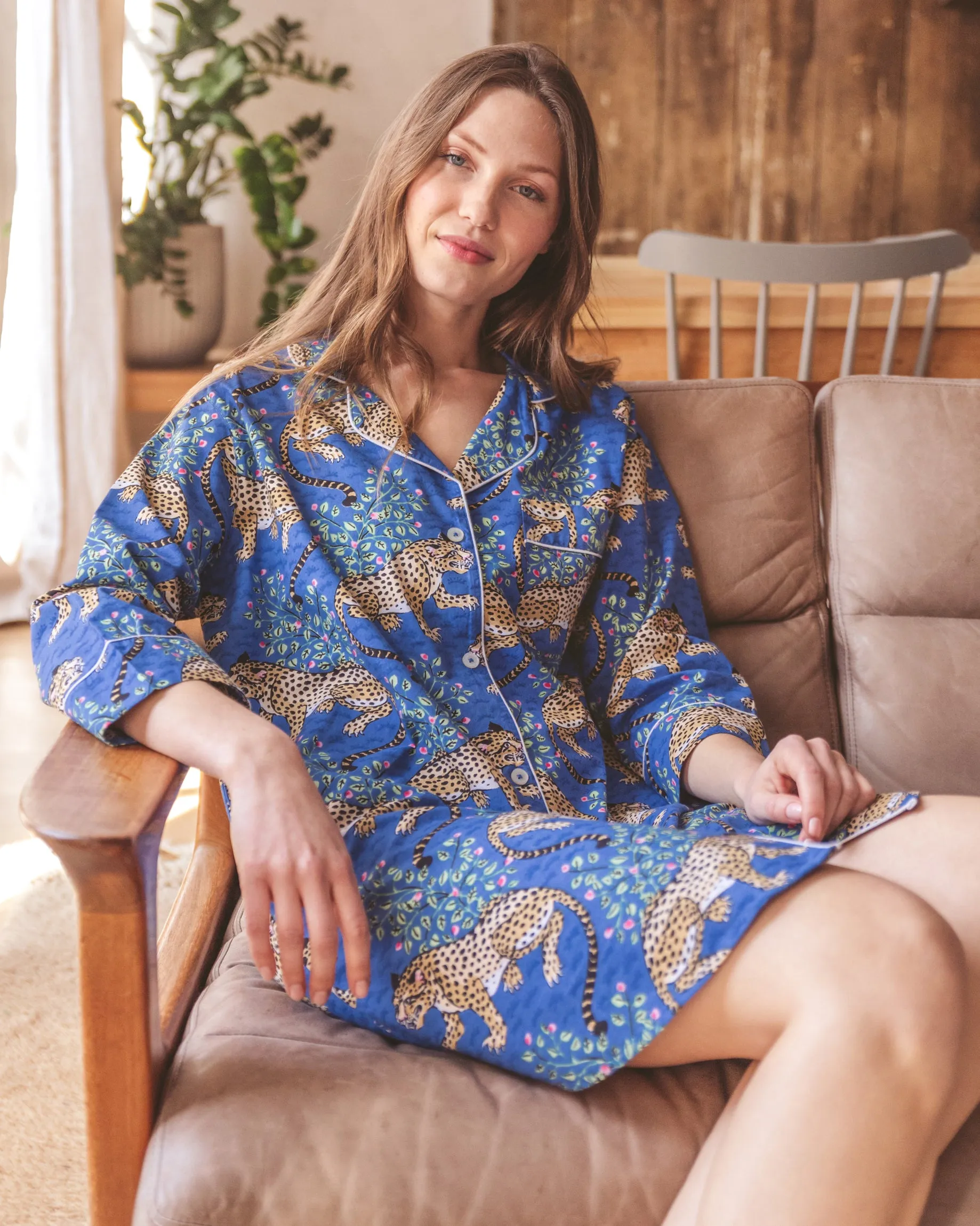 Bagheera - Sleep Shirt - Sapphire