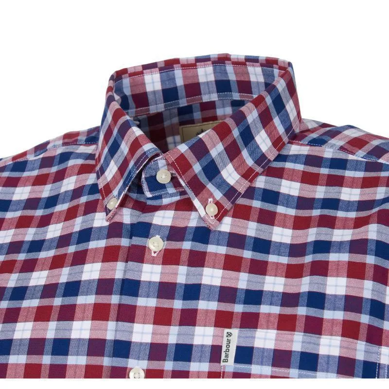 Barbour Country Check 15 Mens Regular Fit Shirt - Rich Red