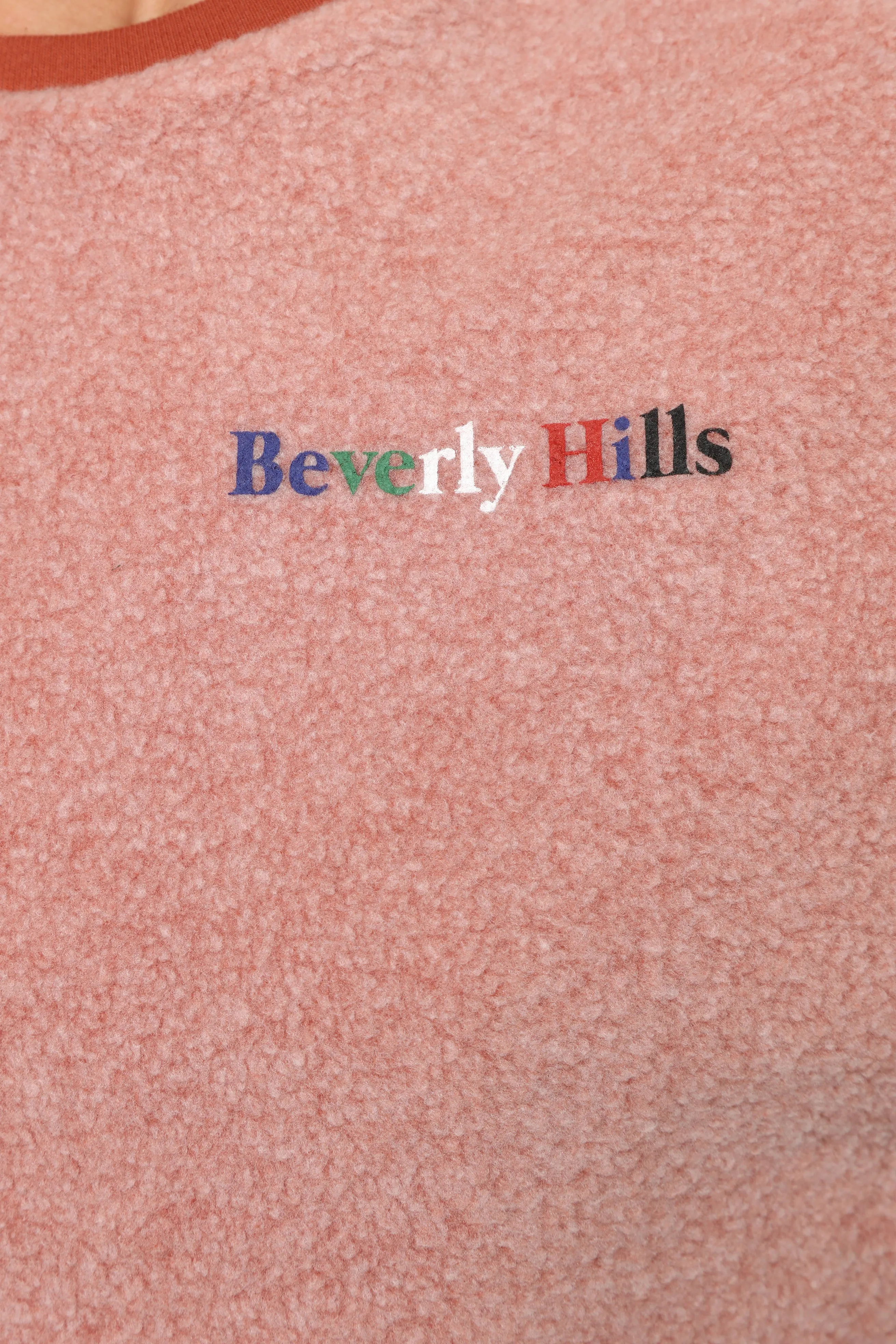 Beverly Hills Cropped Sweatshirt - Rust