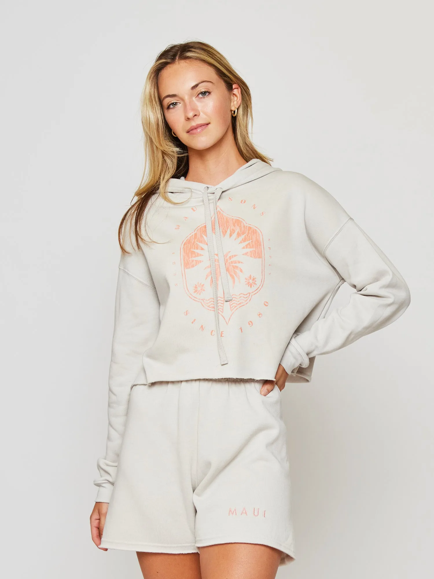 Casablanca Cropped Hoodie