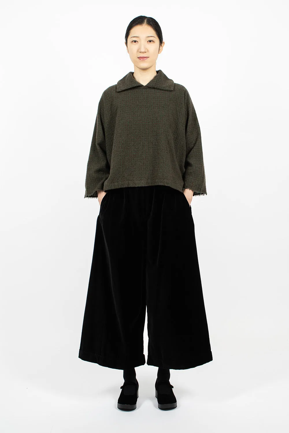 Cashmere Check Top Green/Tortoise
