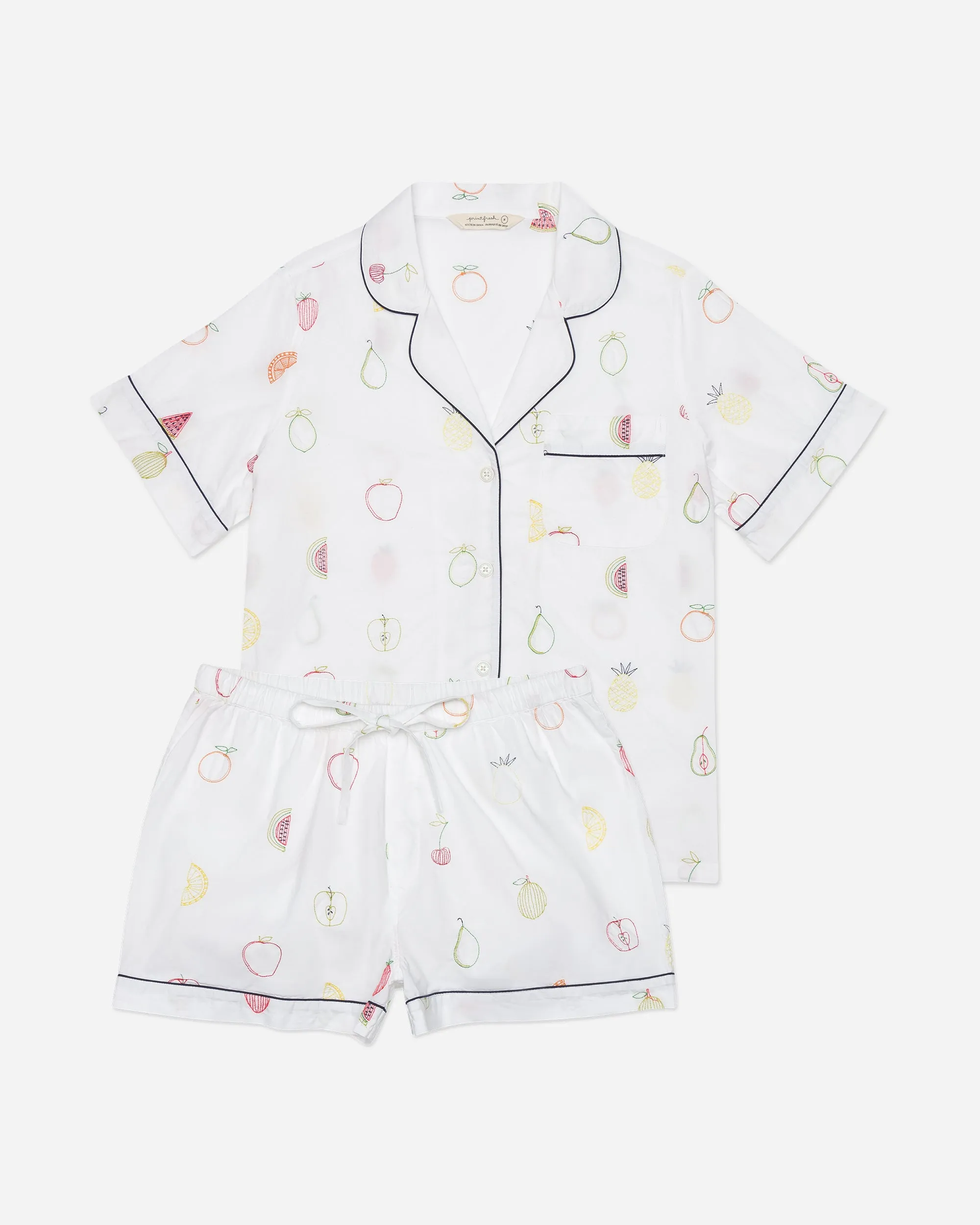 Fruit Medley - Short PJ Set - Cloud
