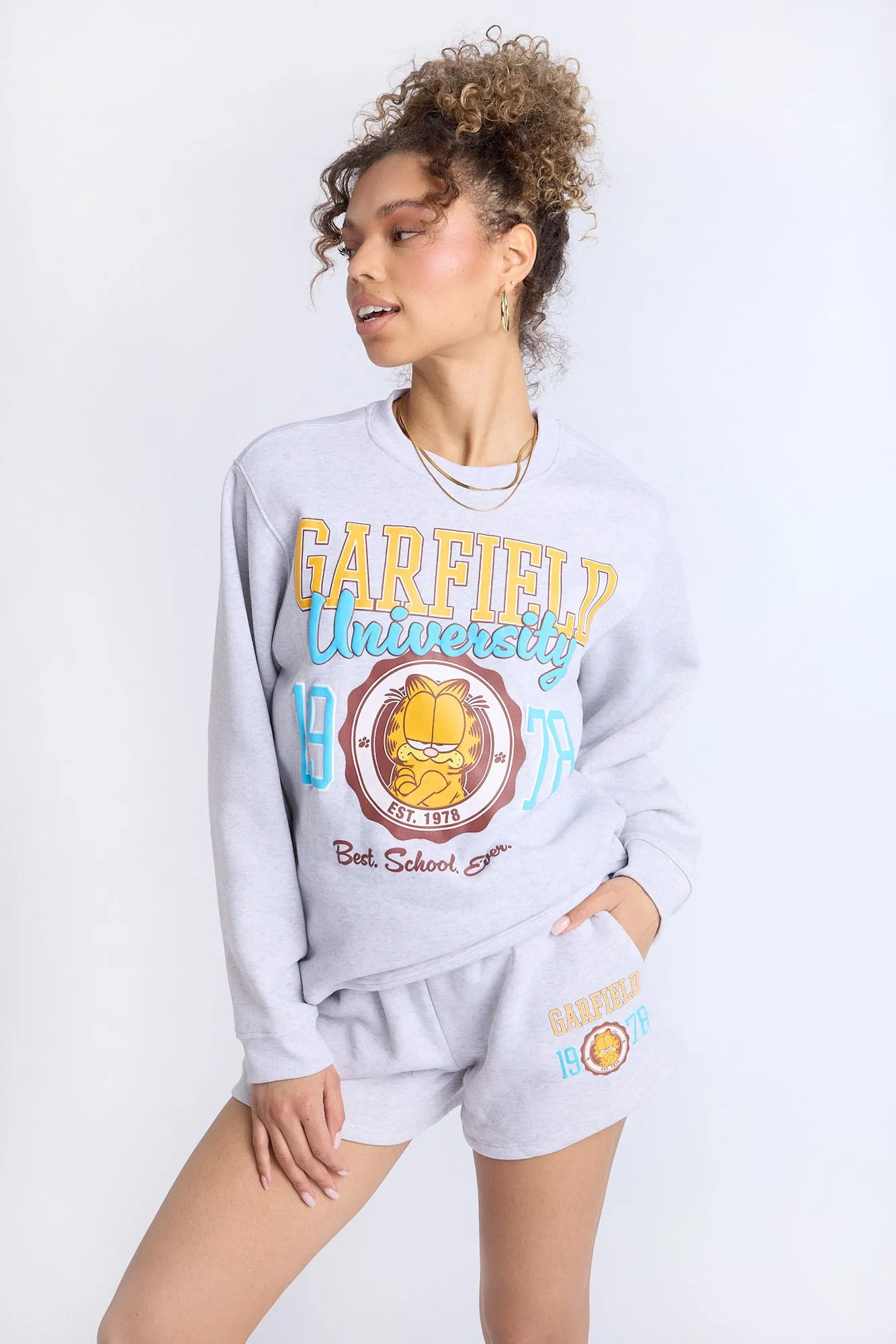 Garfield Graphic Fleece Shorts