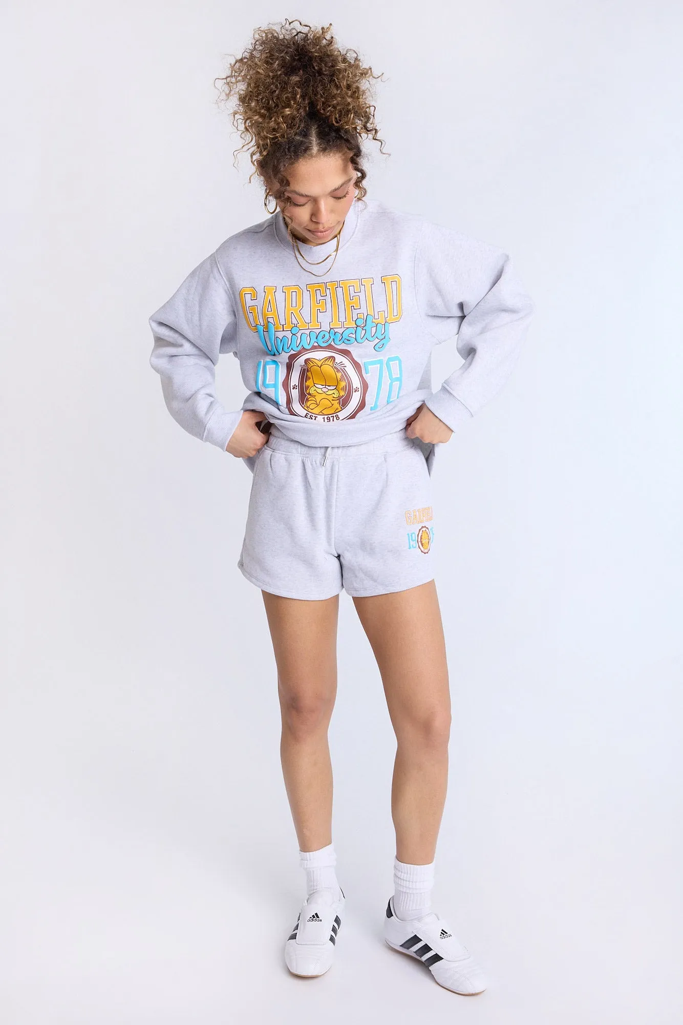 Garfield Graphic Fleece Shorts