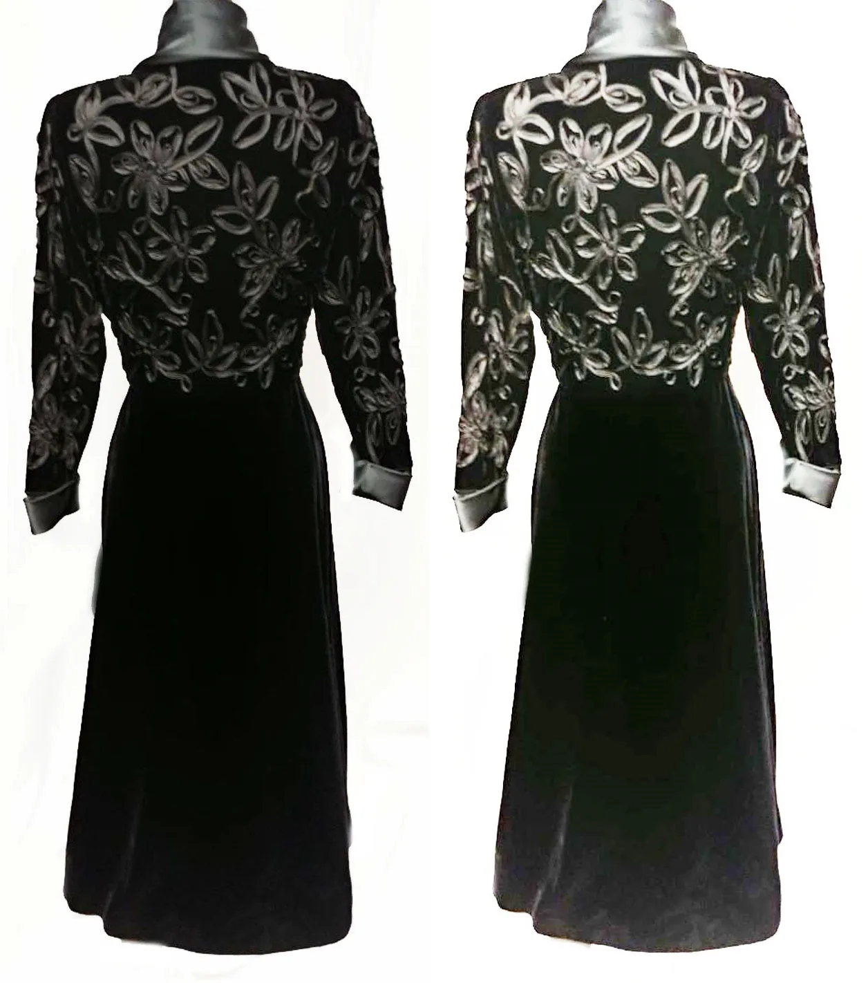 *GLAMOROUS VINTAGE FLORA NIKROOZ NEIMAN MARCUS DRESSING GOWN - MADE IN THE U.S.A.