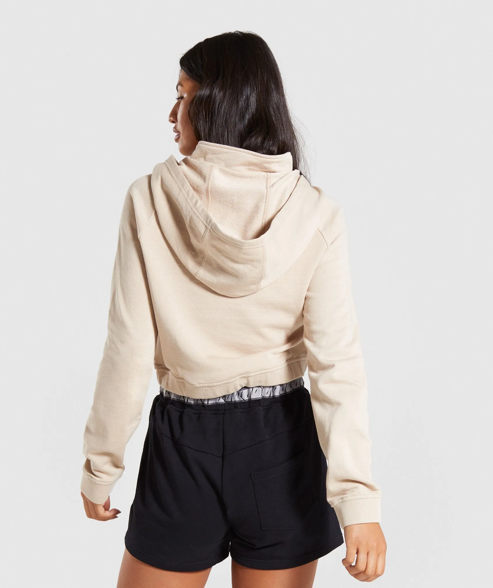 Gymshark 24/7 Quarter Zip Hoodie - Sand