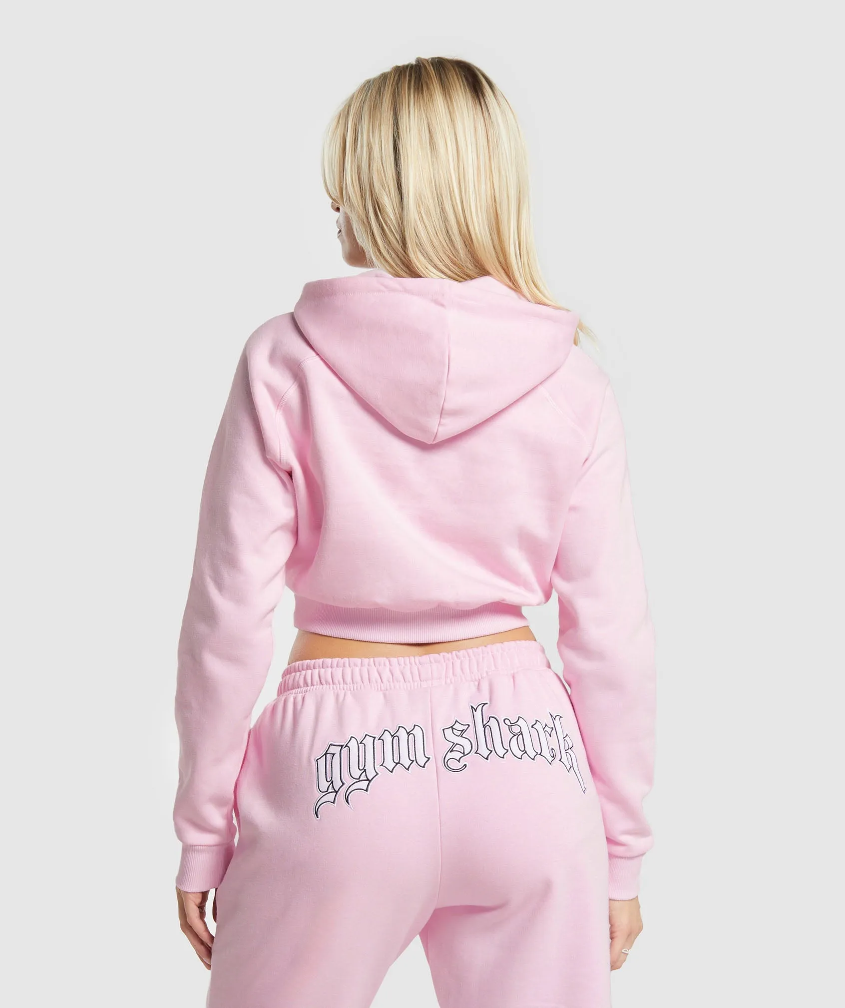 Gymshark Heavy Flex Cropped Hoodie - Dolly Pink