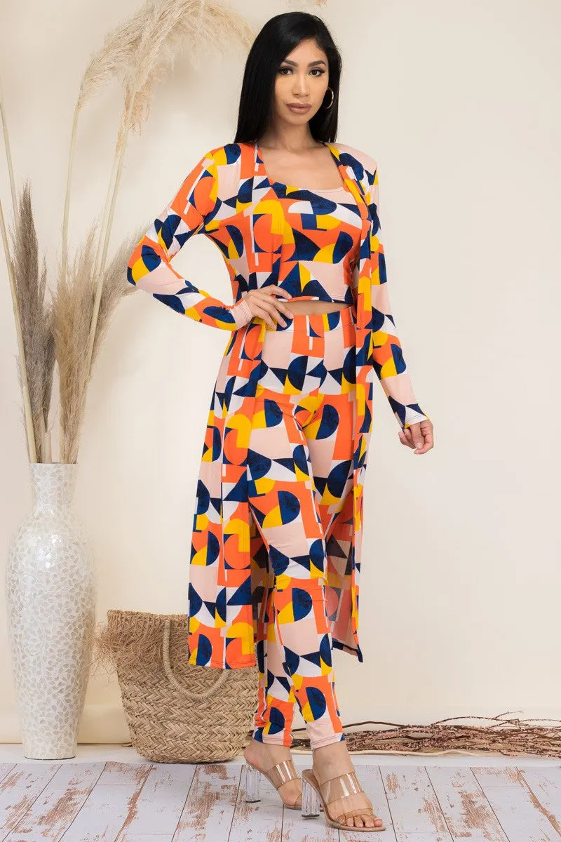 HH624R-AB - 3 PC PANT AND DUSTER SET