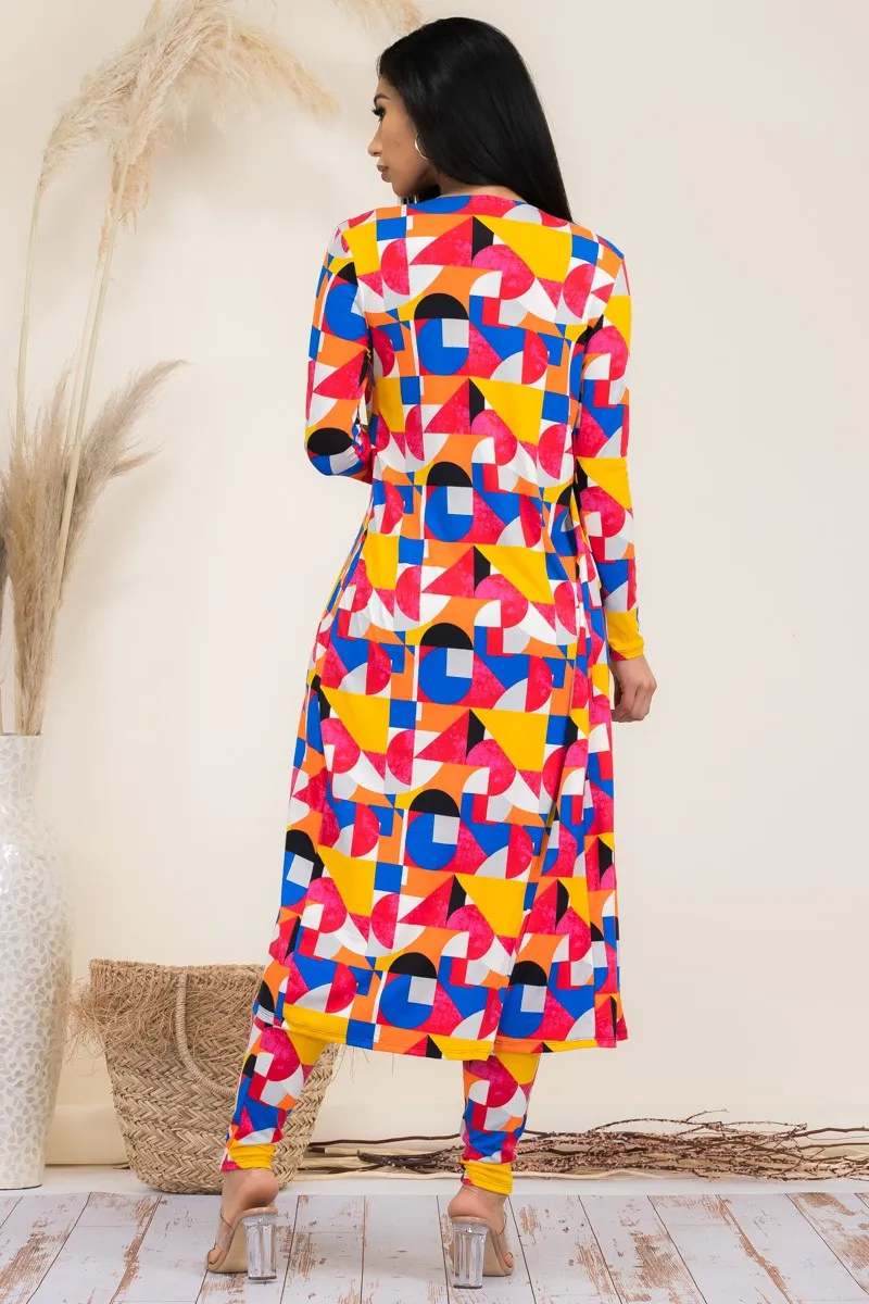 HH624R-AB - 3 PC PANT AND DUSTER SET