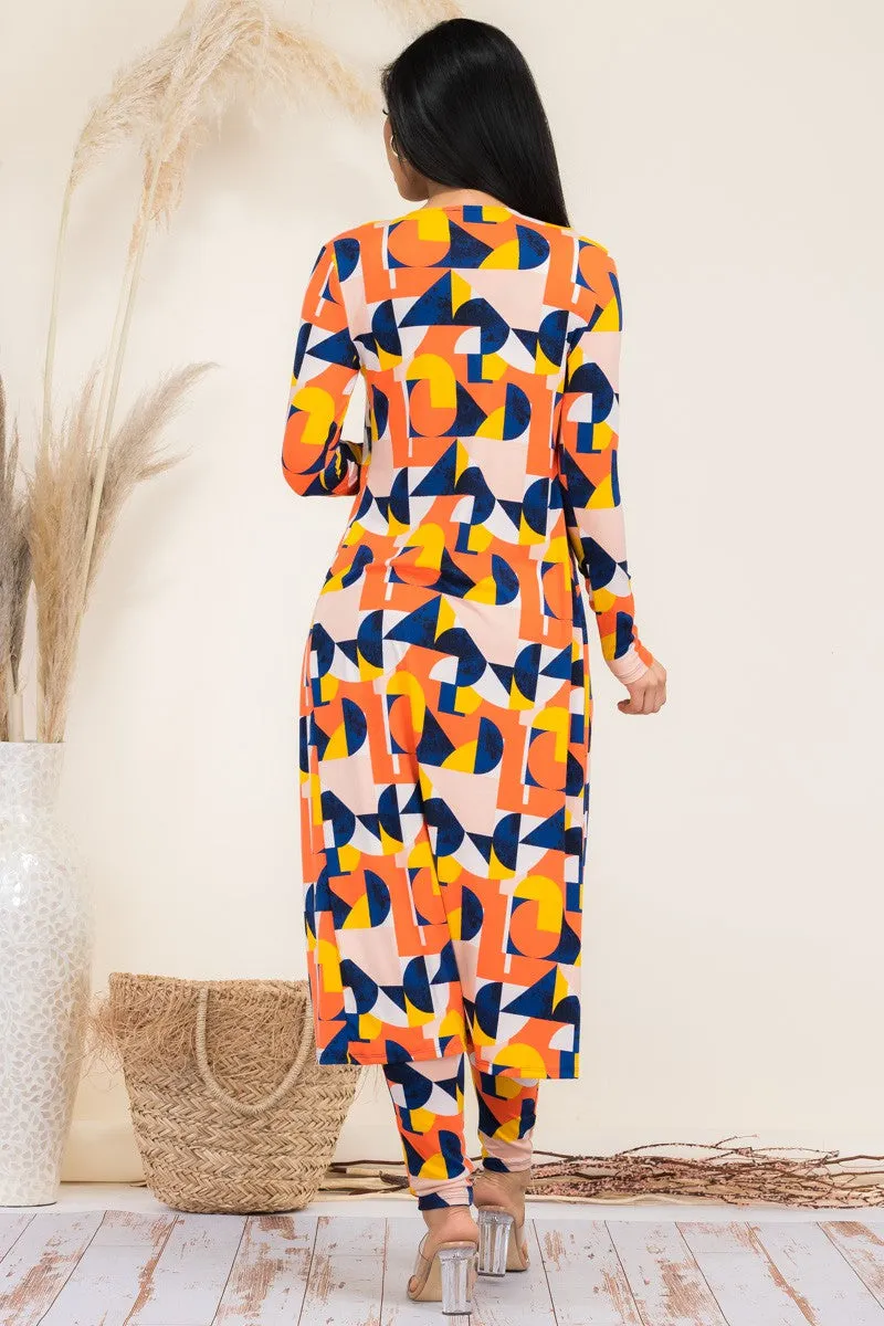 HH624R-AB - 3 PC PANT AND DUSTER SET
