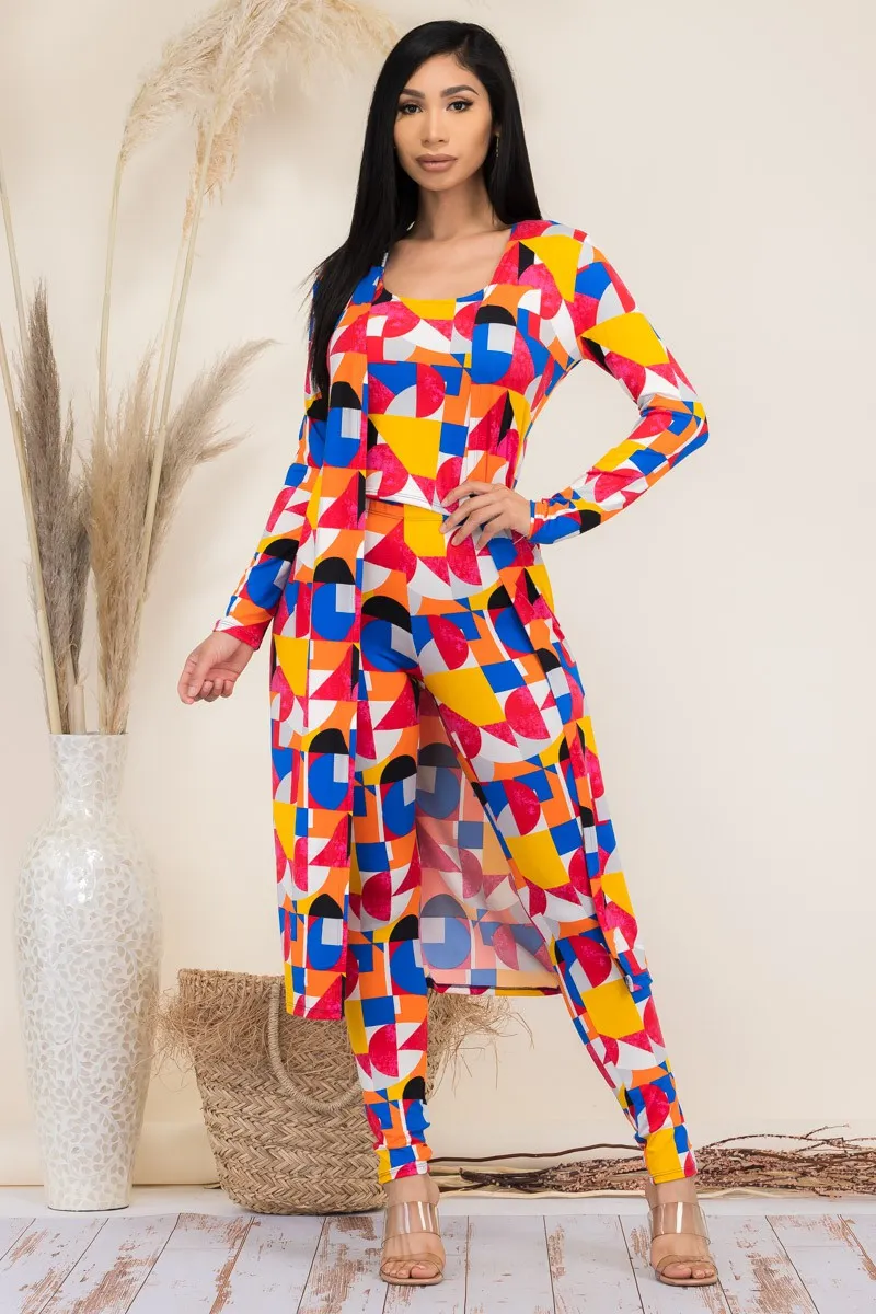 HH624R-AB - 3 PC PANT AND DUSTER SET