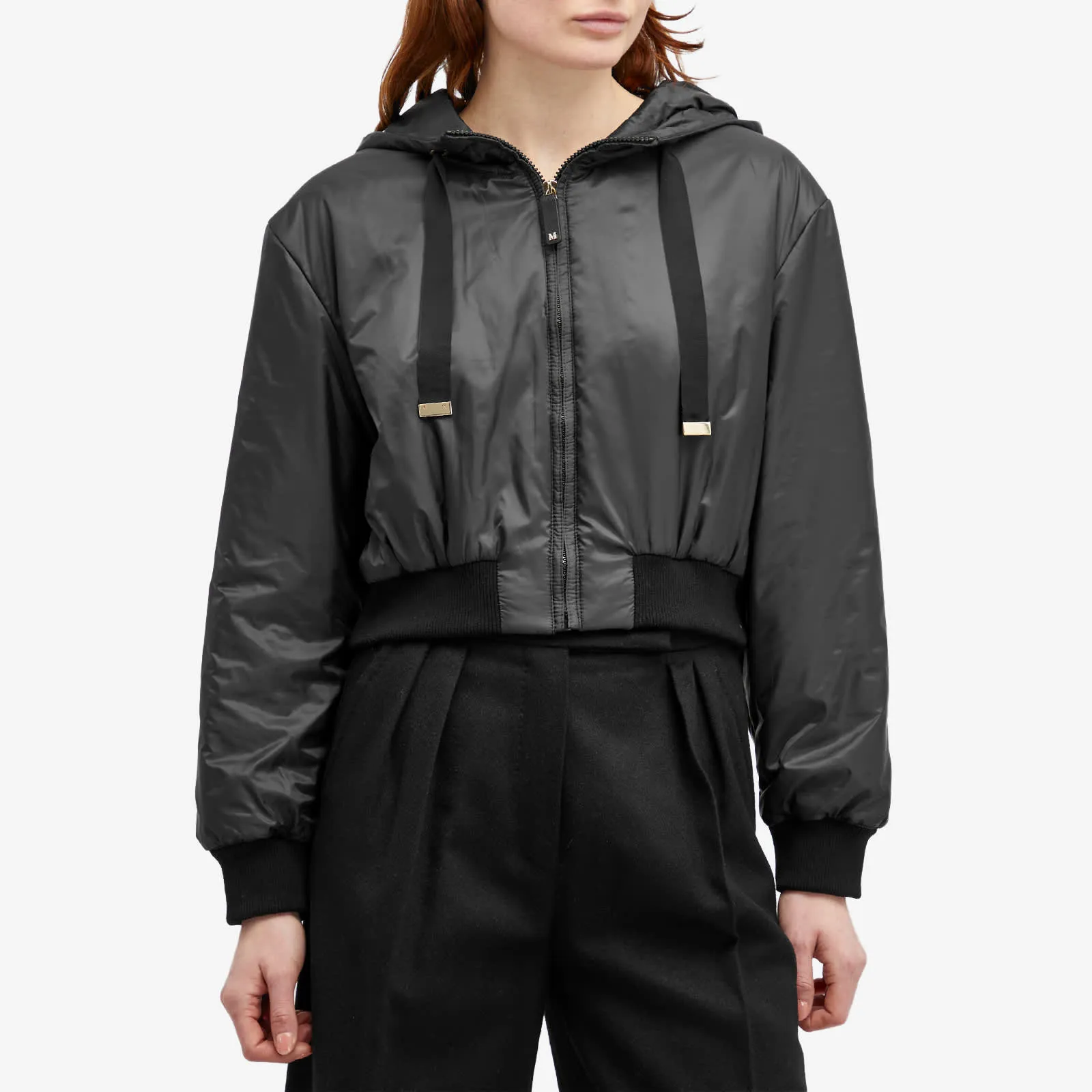 Max Mara Cool Cropped Sweatshirt, black