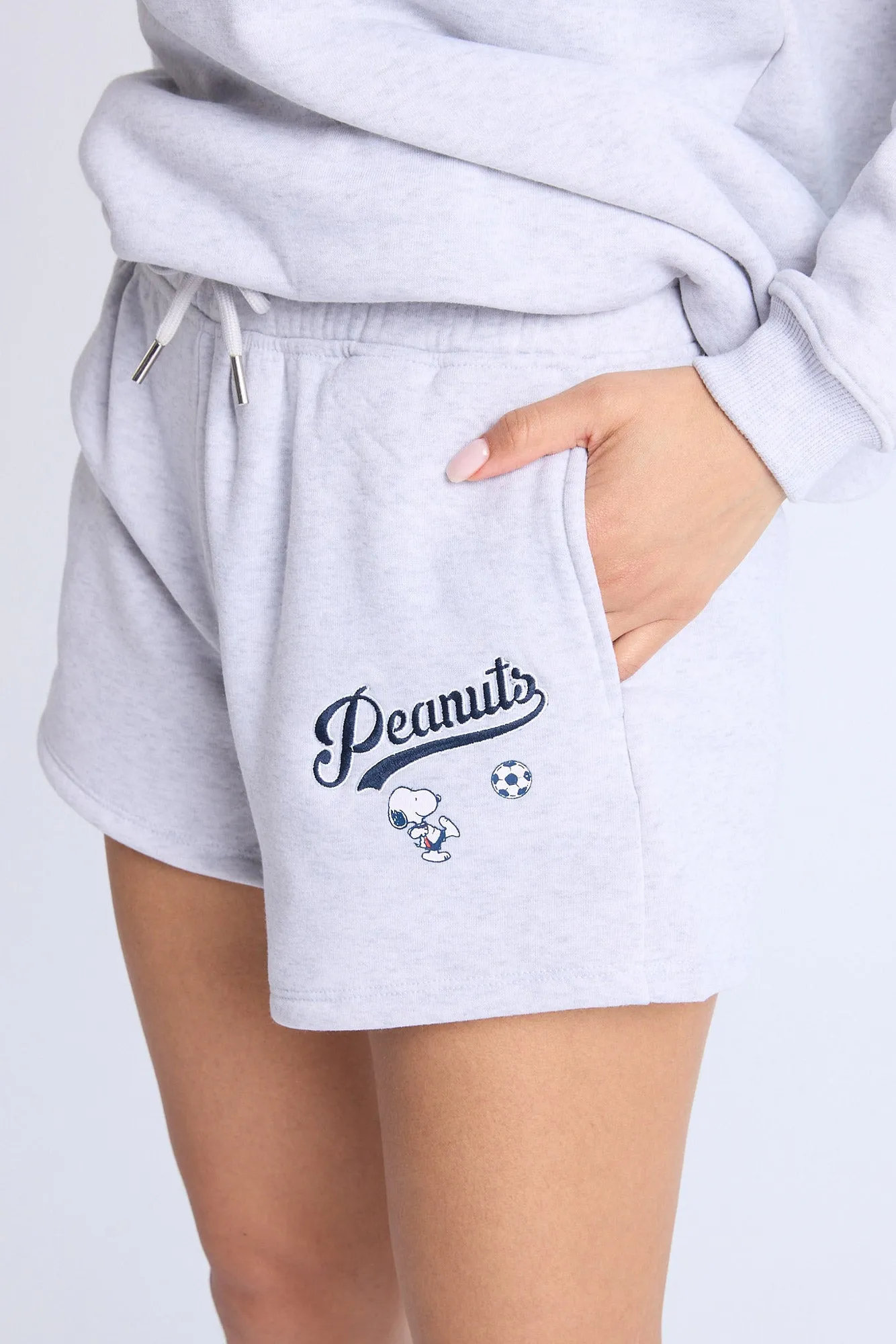 Peanuts Graphic Fleece Shorts