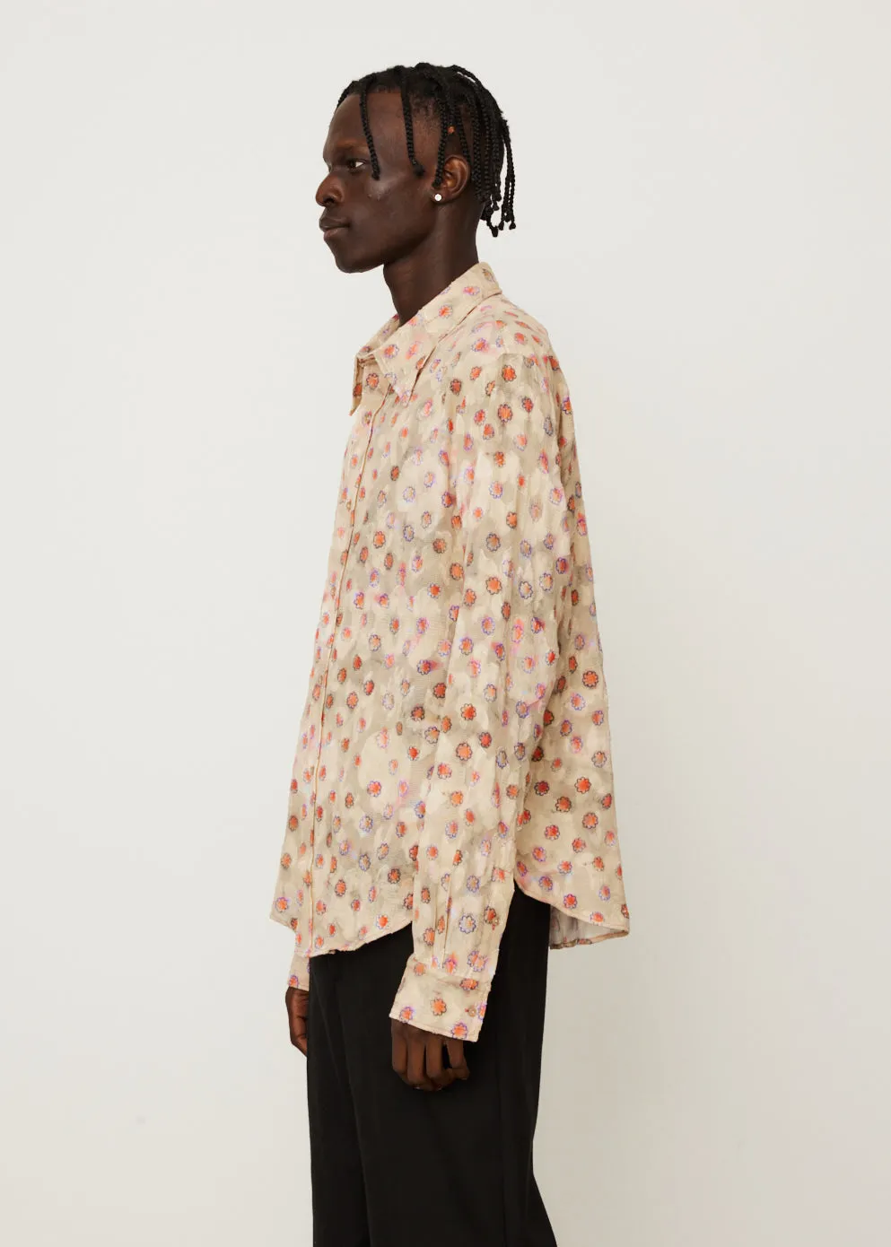 Siza Daisies Fil Coupe Long Sleep Shirt