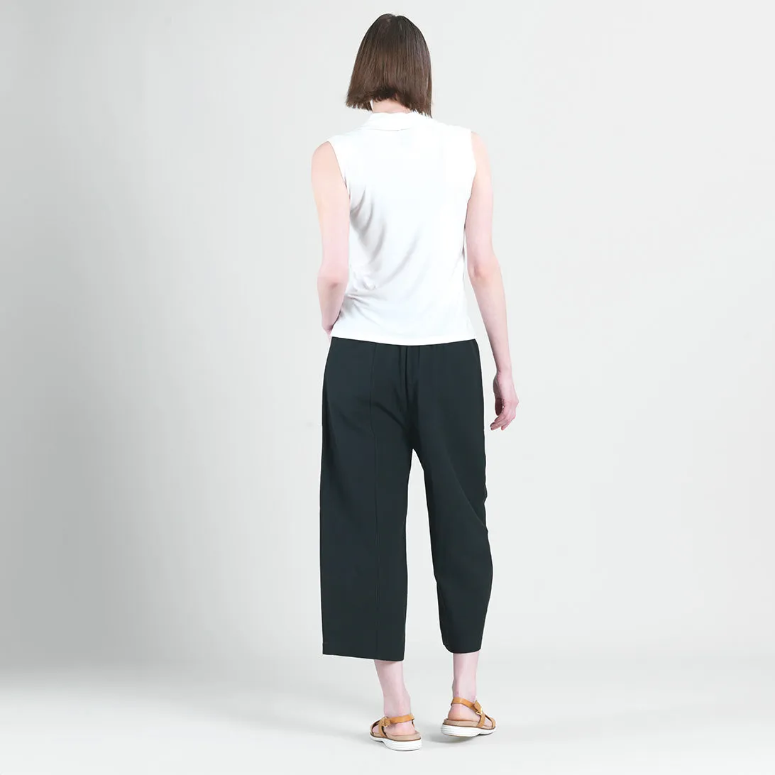 Sleeveless Draped Cowl Neck Top - White - Final Sale!