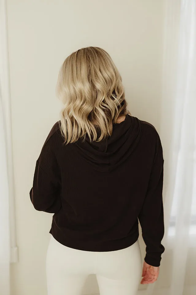 Soft Brushed Rib Hoodie