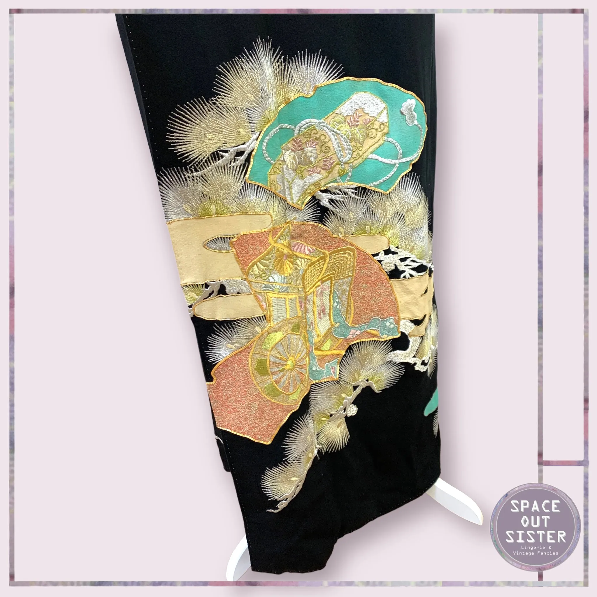 Vintage Sparkle Motif Kimono