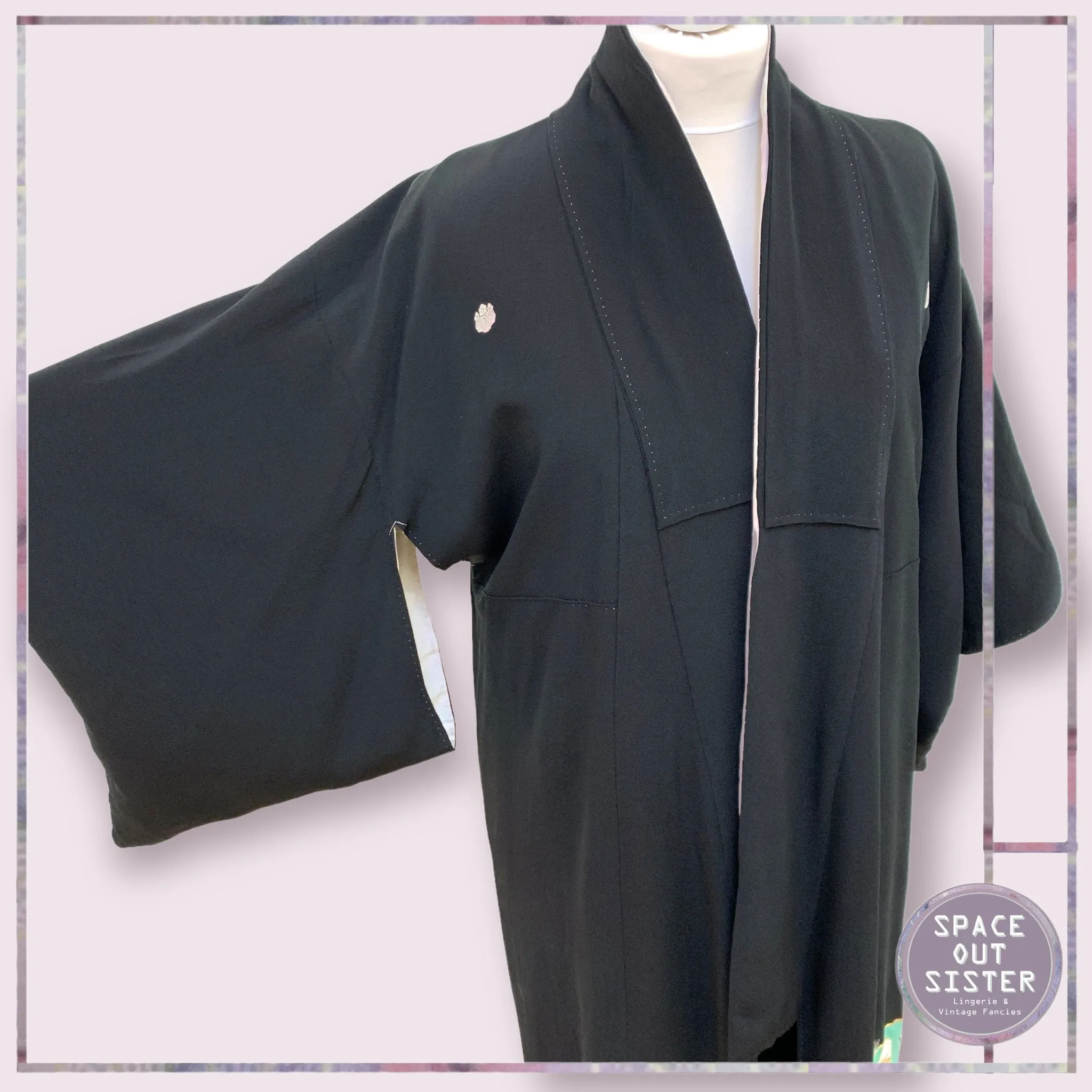 Vintage Sparkle Motif Kimono
