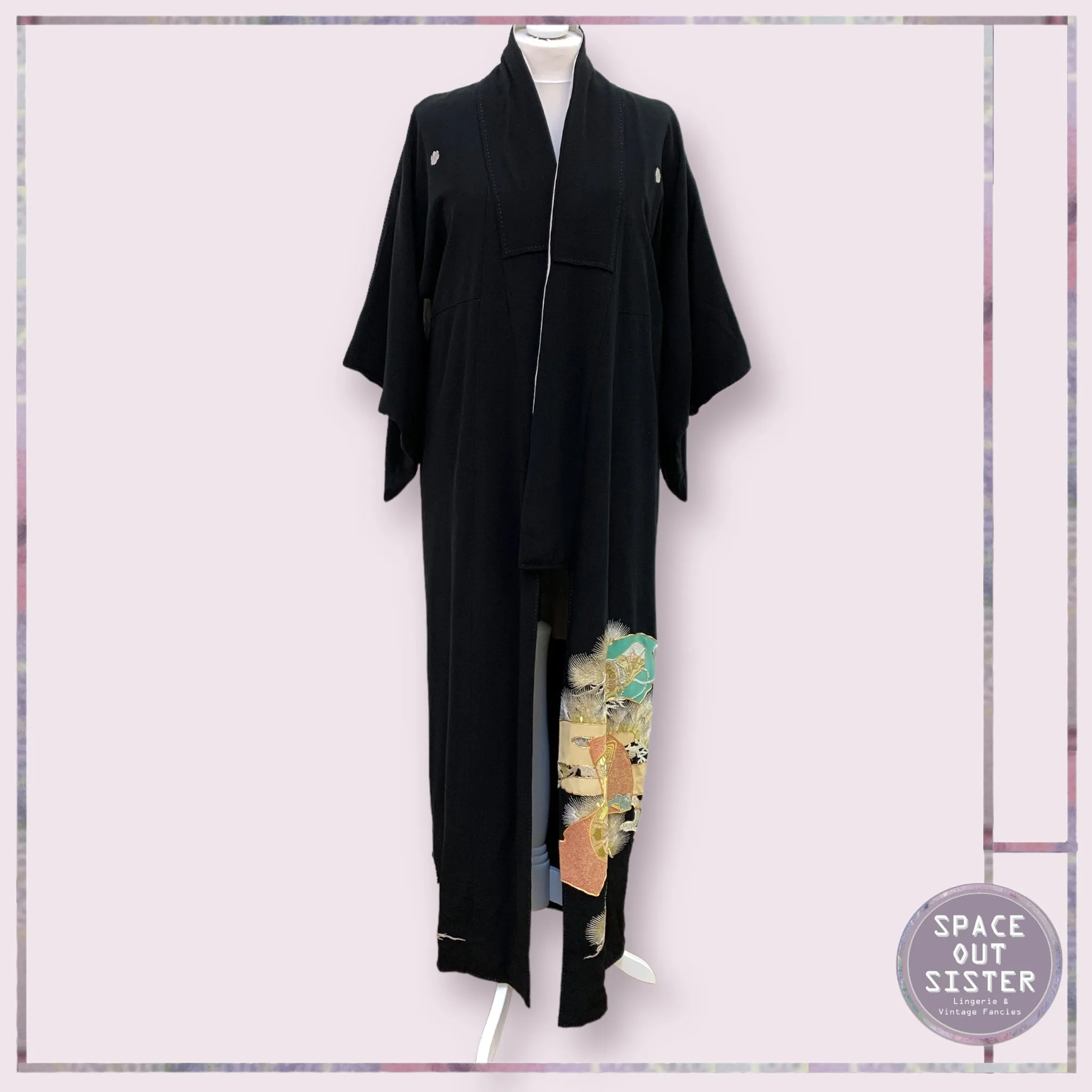 Vintage Sparkle Motif Kimono