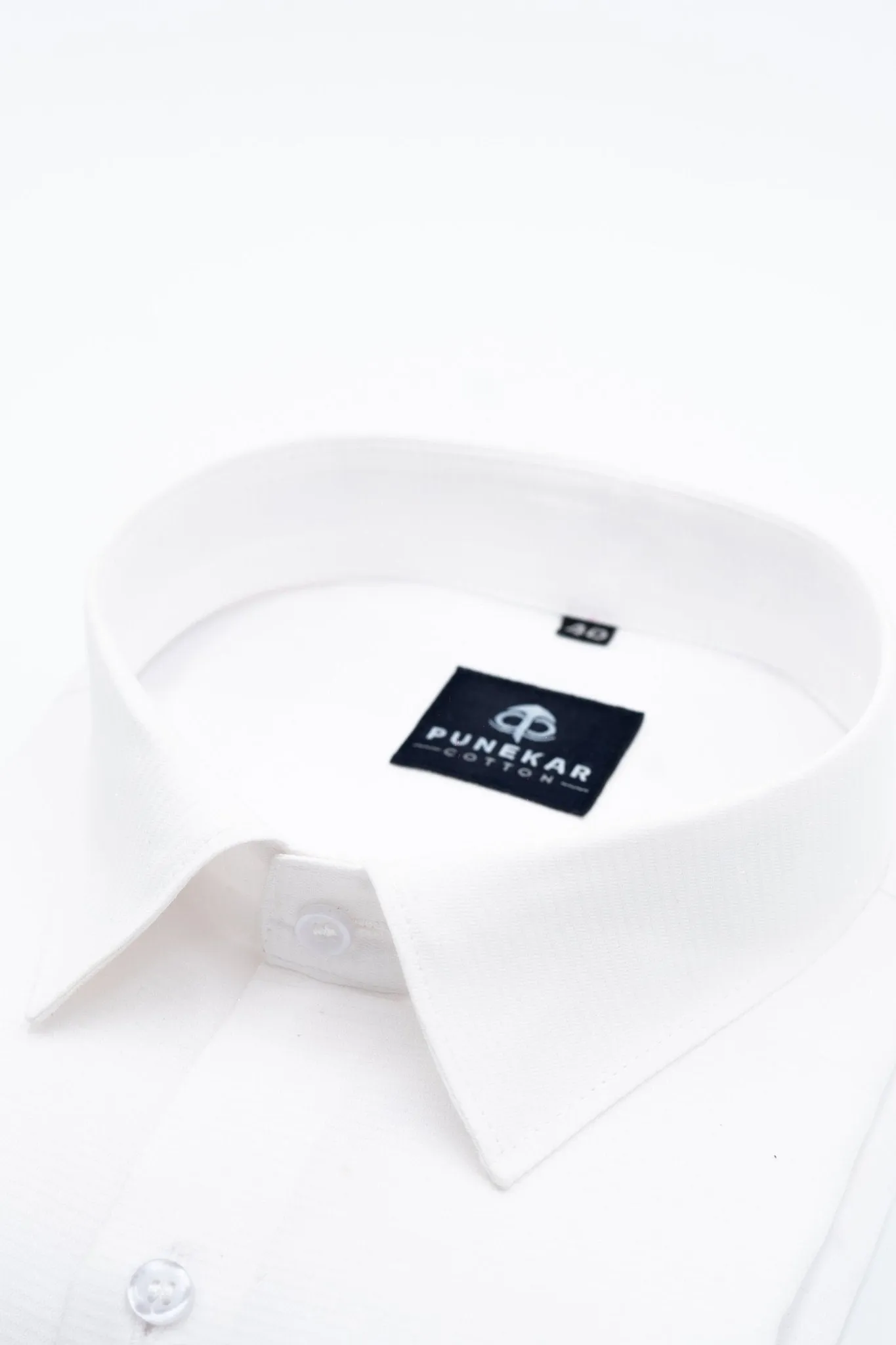 White Color Twitter Lining Blende Cotton Shirts For Men